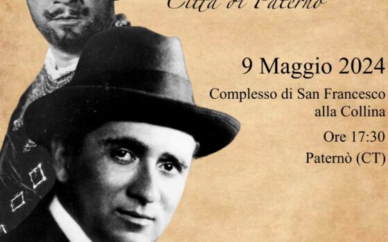 Paternò: giorno 09 maggio la quarta edizione del “Riconoscimento musicale premio Giulio Crimi città di Paternò”